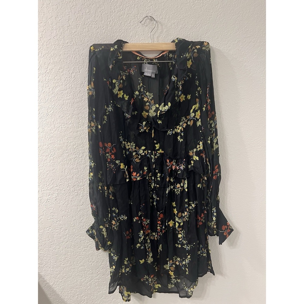 Anthropologie Maeve Jamison Ruffled Tunic size‎ S